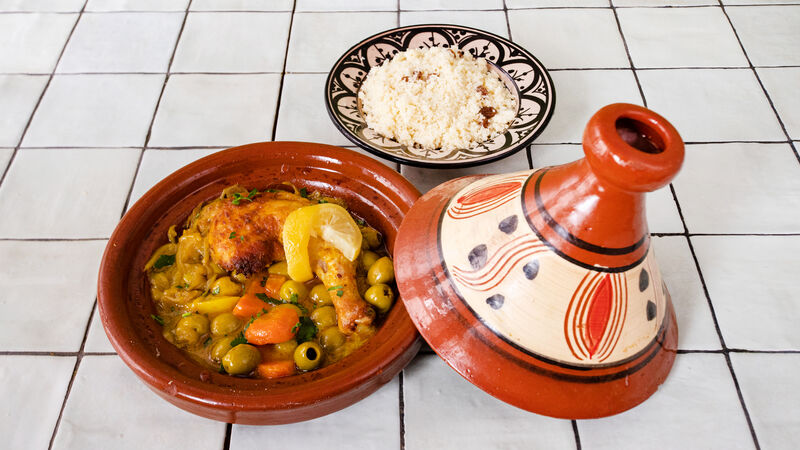 Tajine poulet aux olives