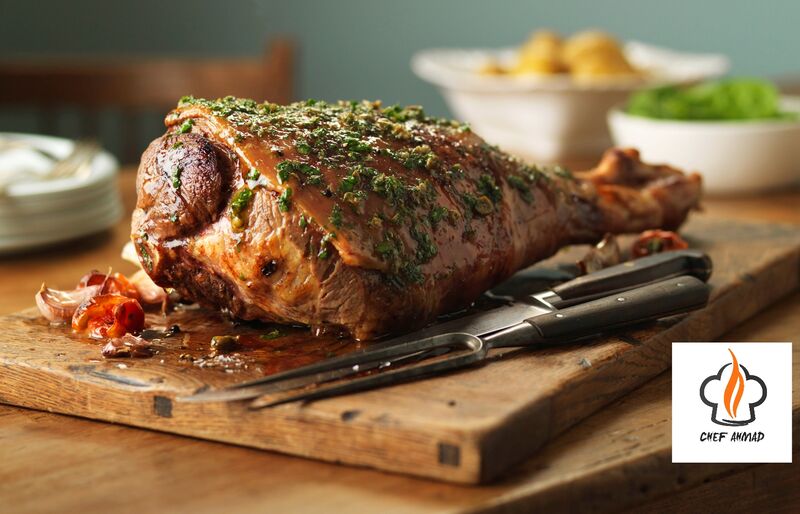 Gigot d'agneau grillé