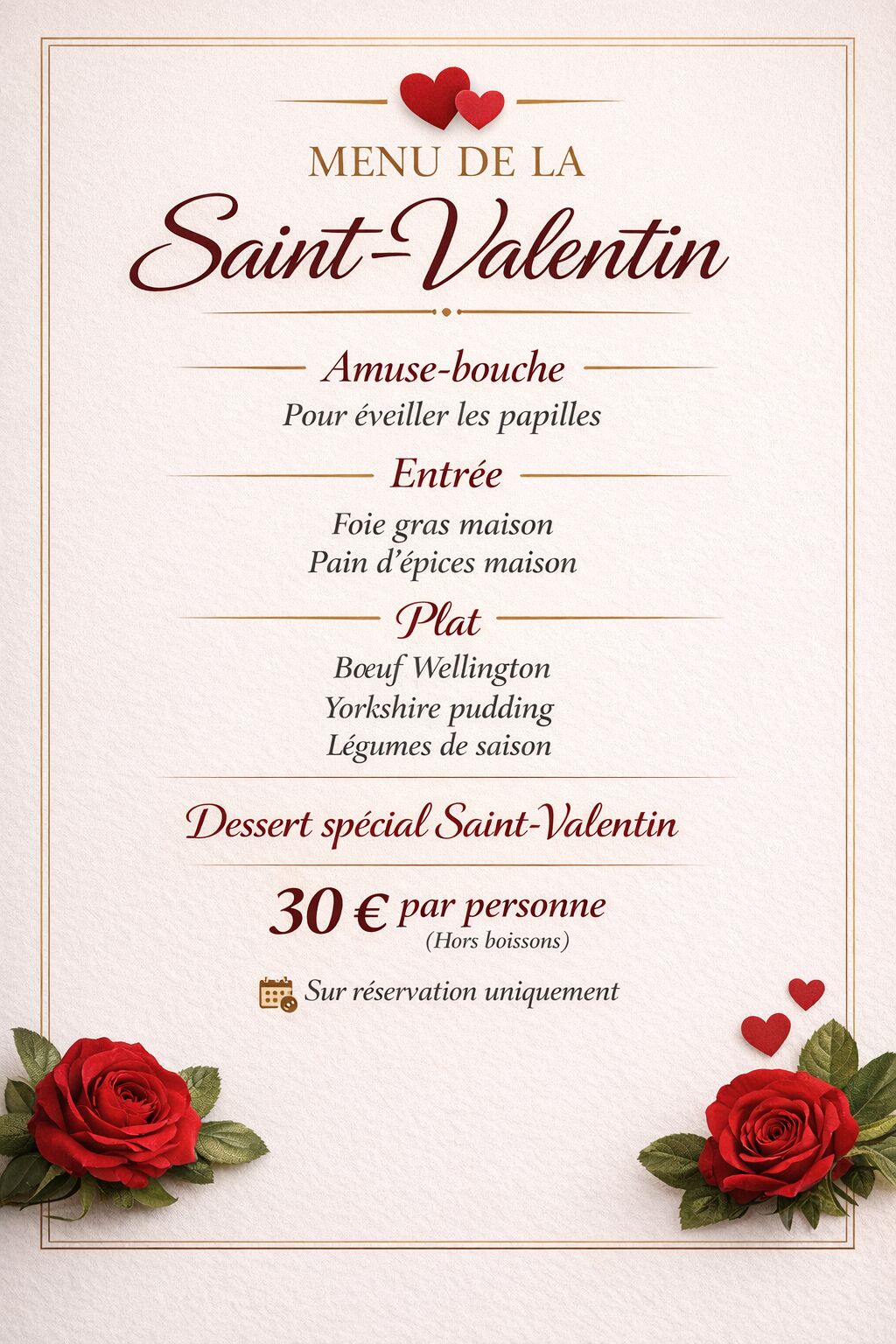 Soirée de la Saint Valentin