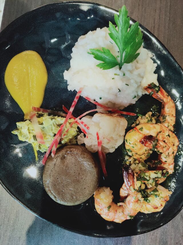 gambas flambées au pastis