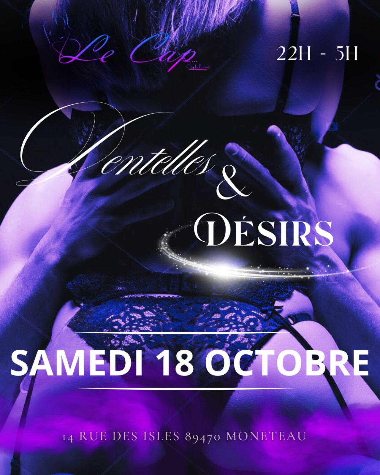 Dentelles et Désirs - Samedi 18 Octobre