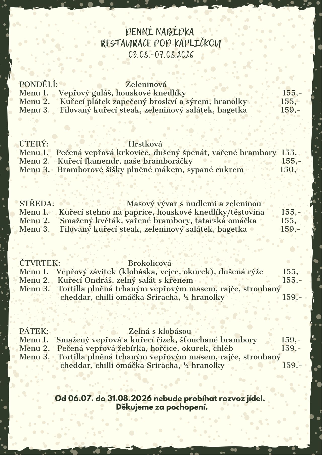 Denní menu