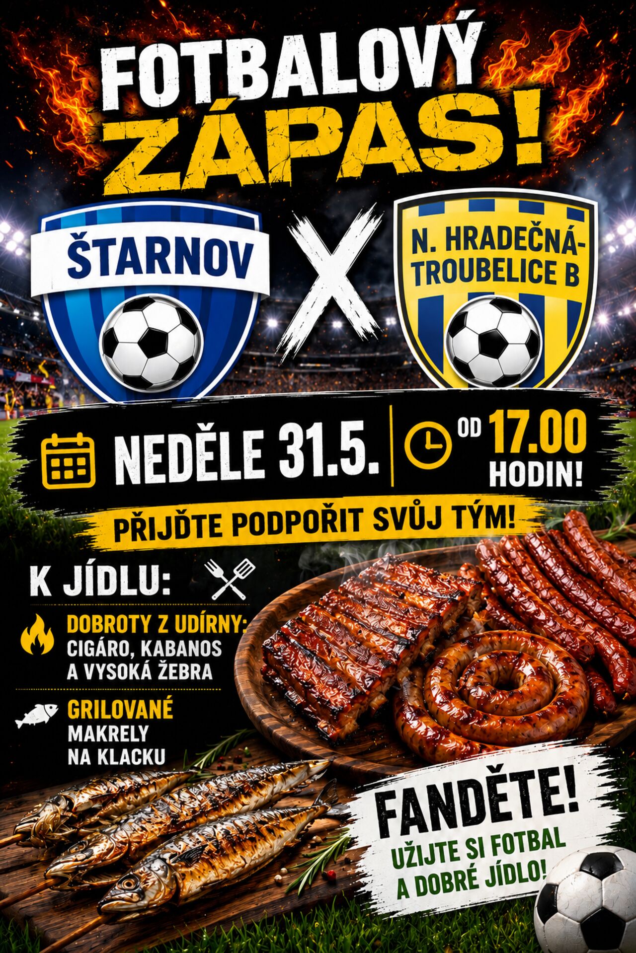 Fotbalový zápas SK Štarnov
