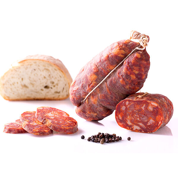 SOPPRESSATA DOLCE TAGLIATA A PUNTA DI COLTELLO A EURO 16,00 AL KILO