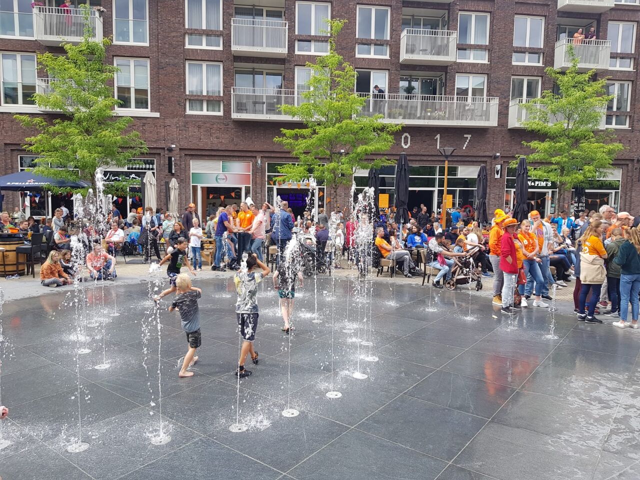 Uitzicht op het Fontein