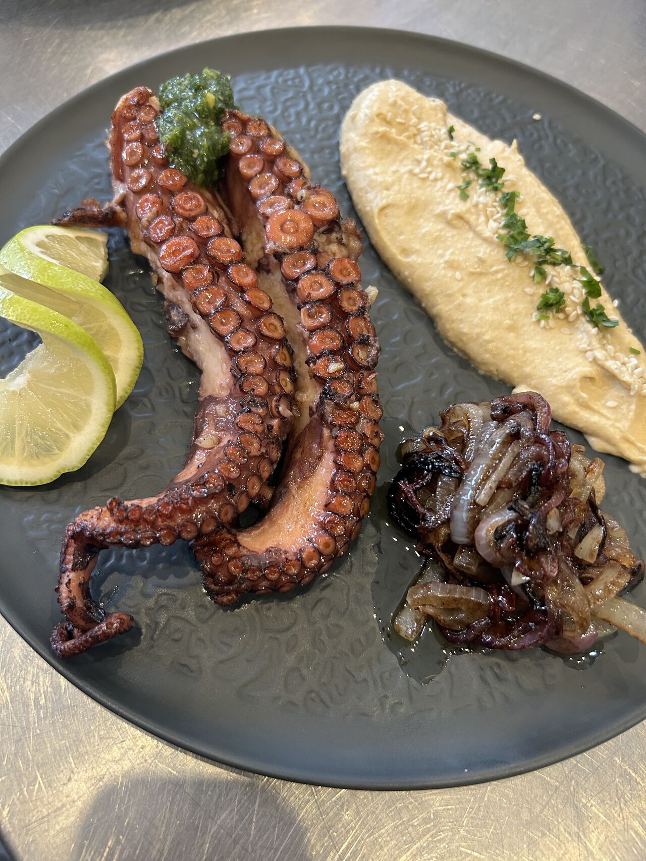 Oktopus mit Humus