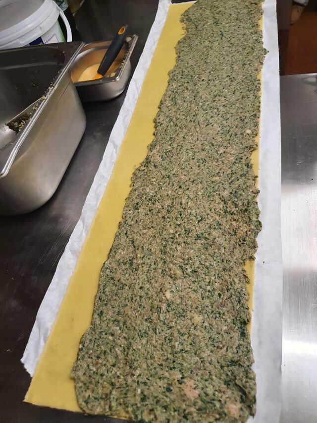 Der Beginn einer jeder unserer Maultasche.