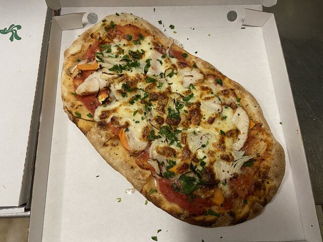 Neu bi uns Pinsa
Herzhaft oder Vegetarisch
Sehr Lecker
