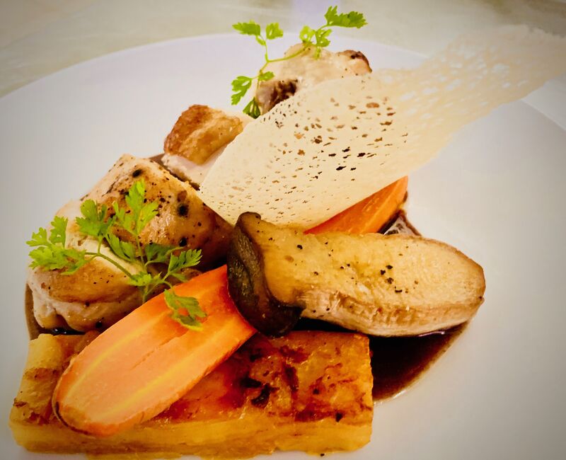 Suprême de volaille sauce vigneronne