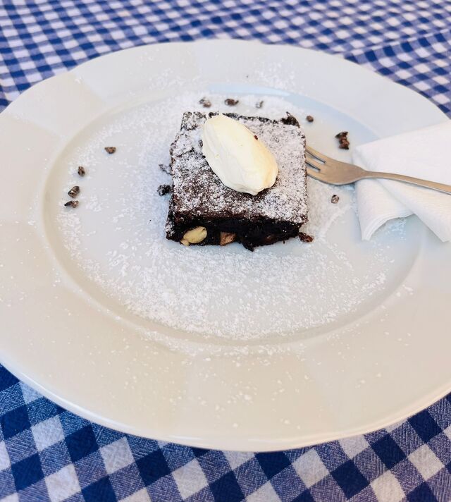 Domácí brownies s mascarpone