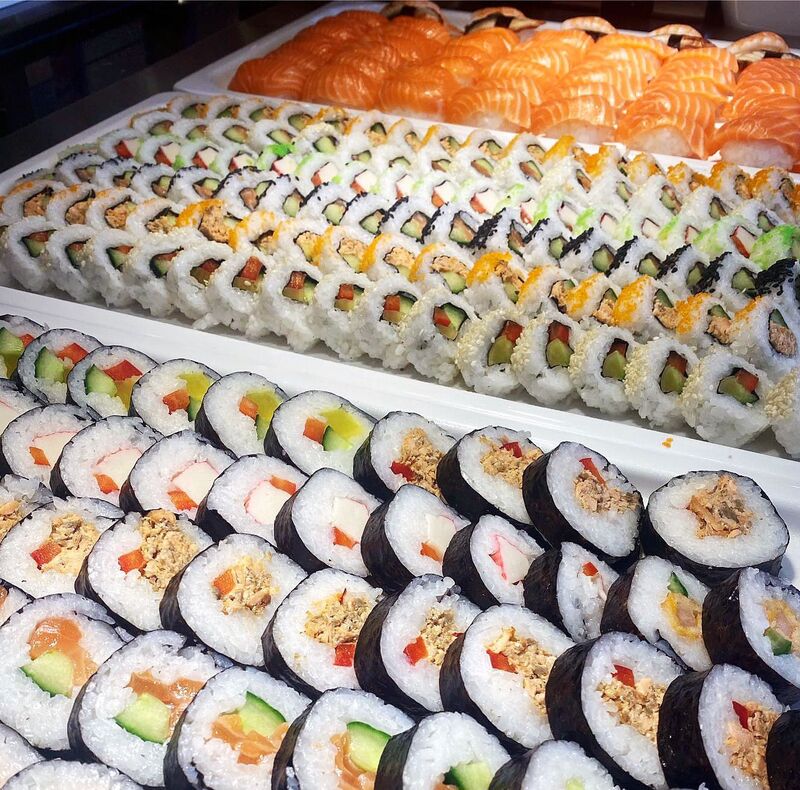 Die verschiedensten Sushi Sorten 