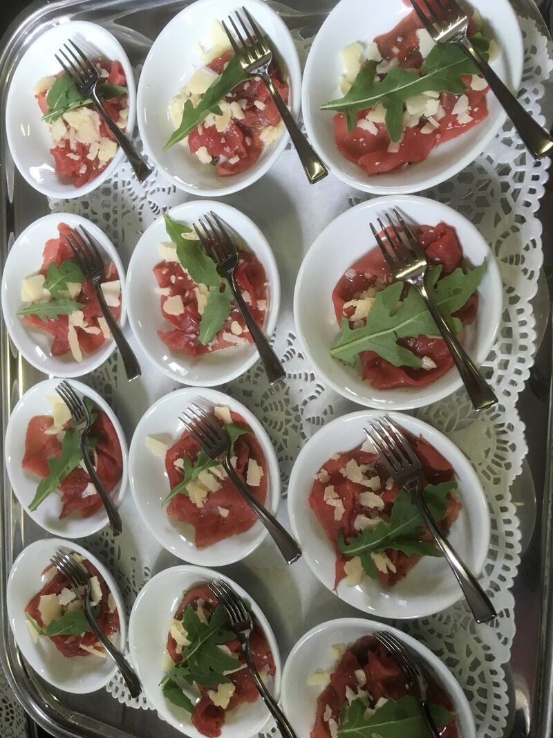 Receptiehapje/Rundscarpaccio