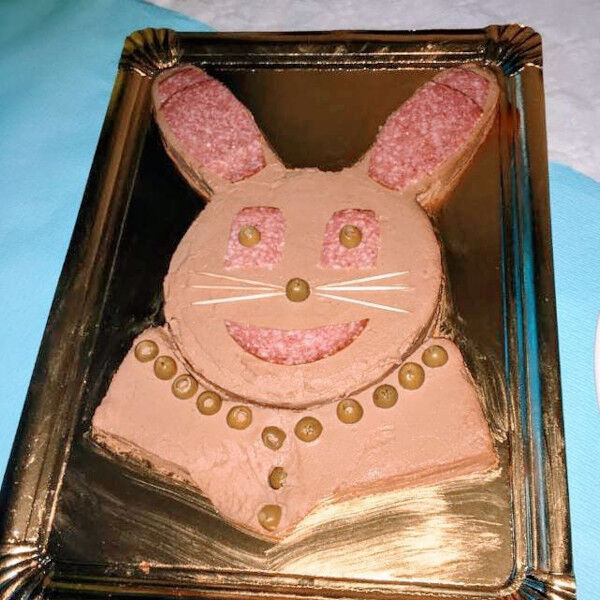 Pate de foie en forme de lapin