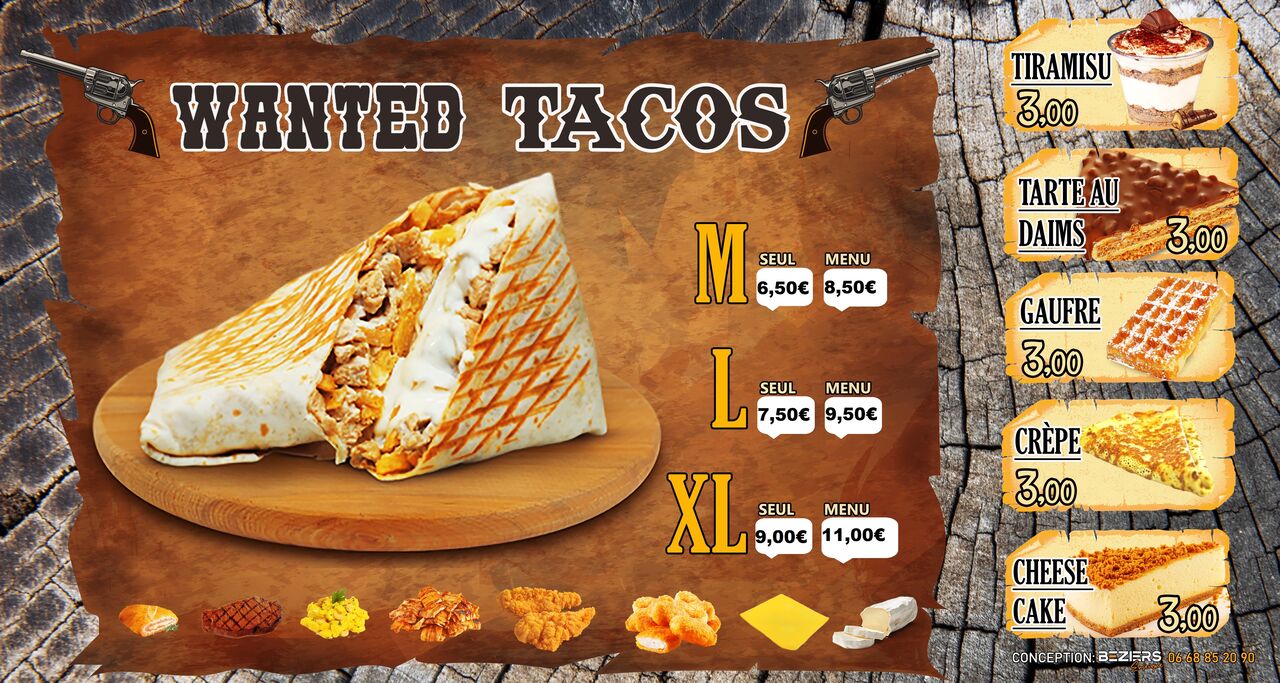 NOS TACOS ET DESSERTS