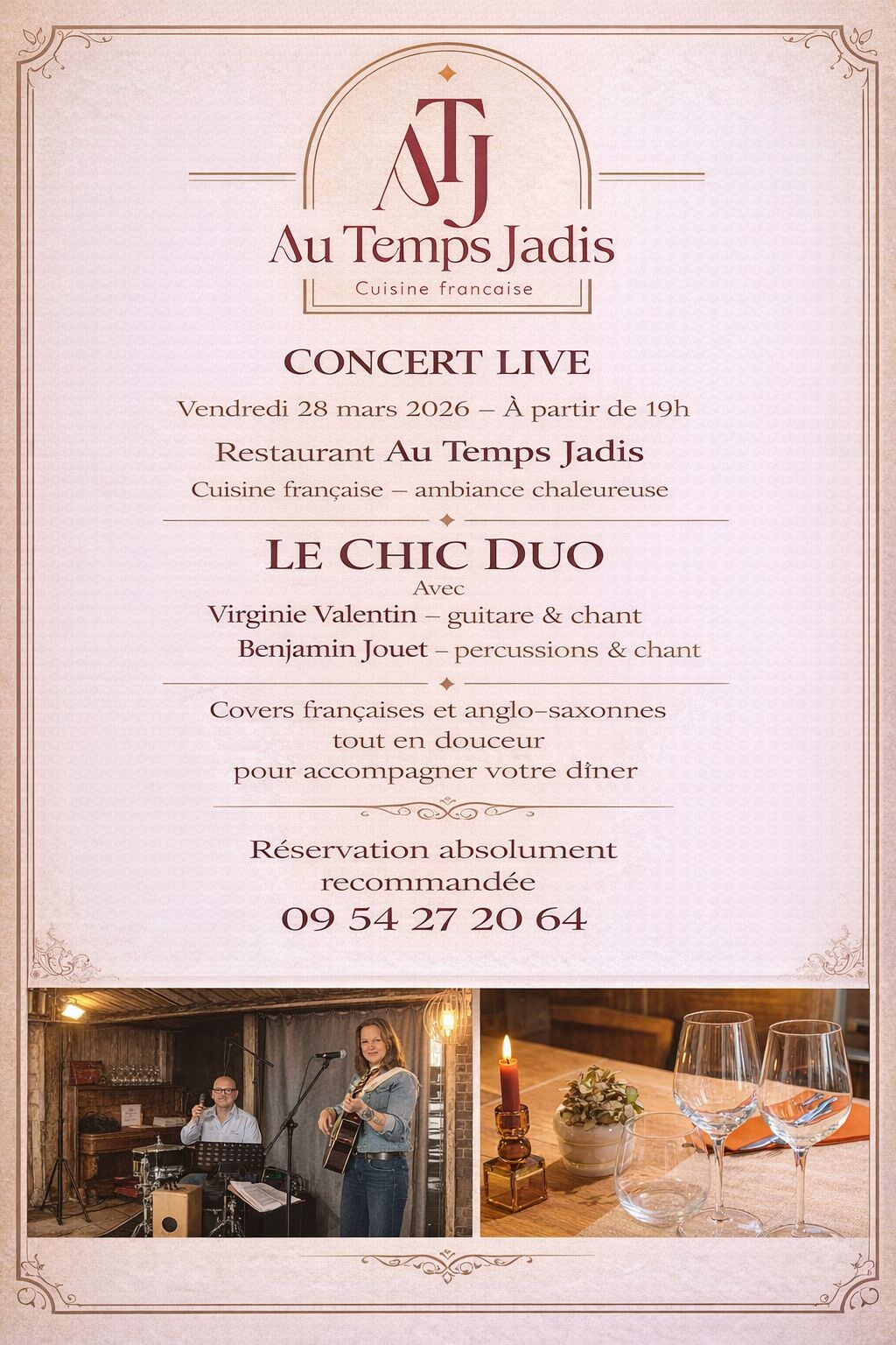 Soirée musical SAMEDI 28 MARS