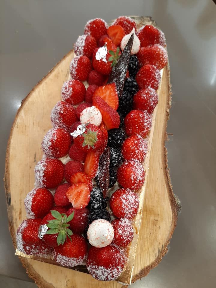 Tarte aux fruits rouges. 