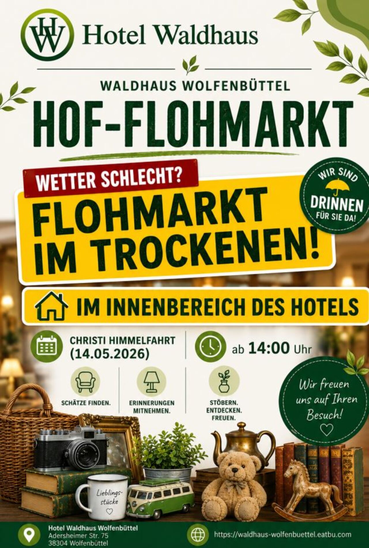 Flohmarkt im Hotelbereich