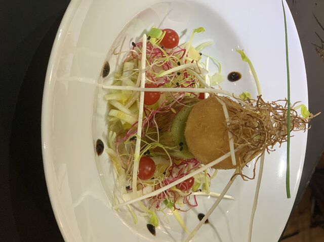 Déclinaison de poireaux et son œuf croustillant ?