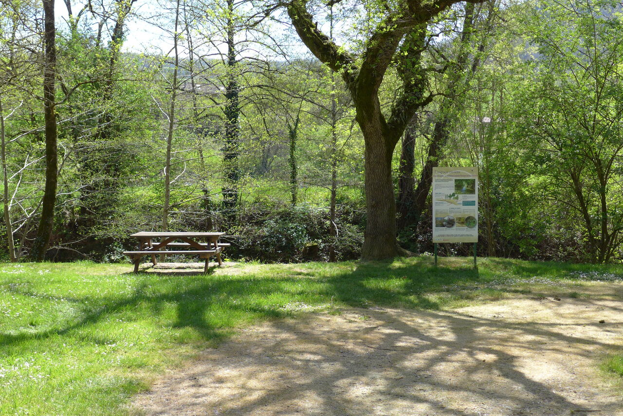 air de pique-nique a 100m du restaurant