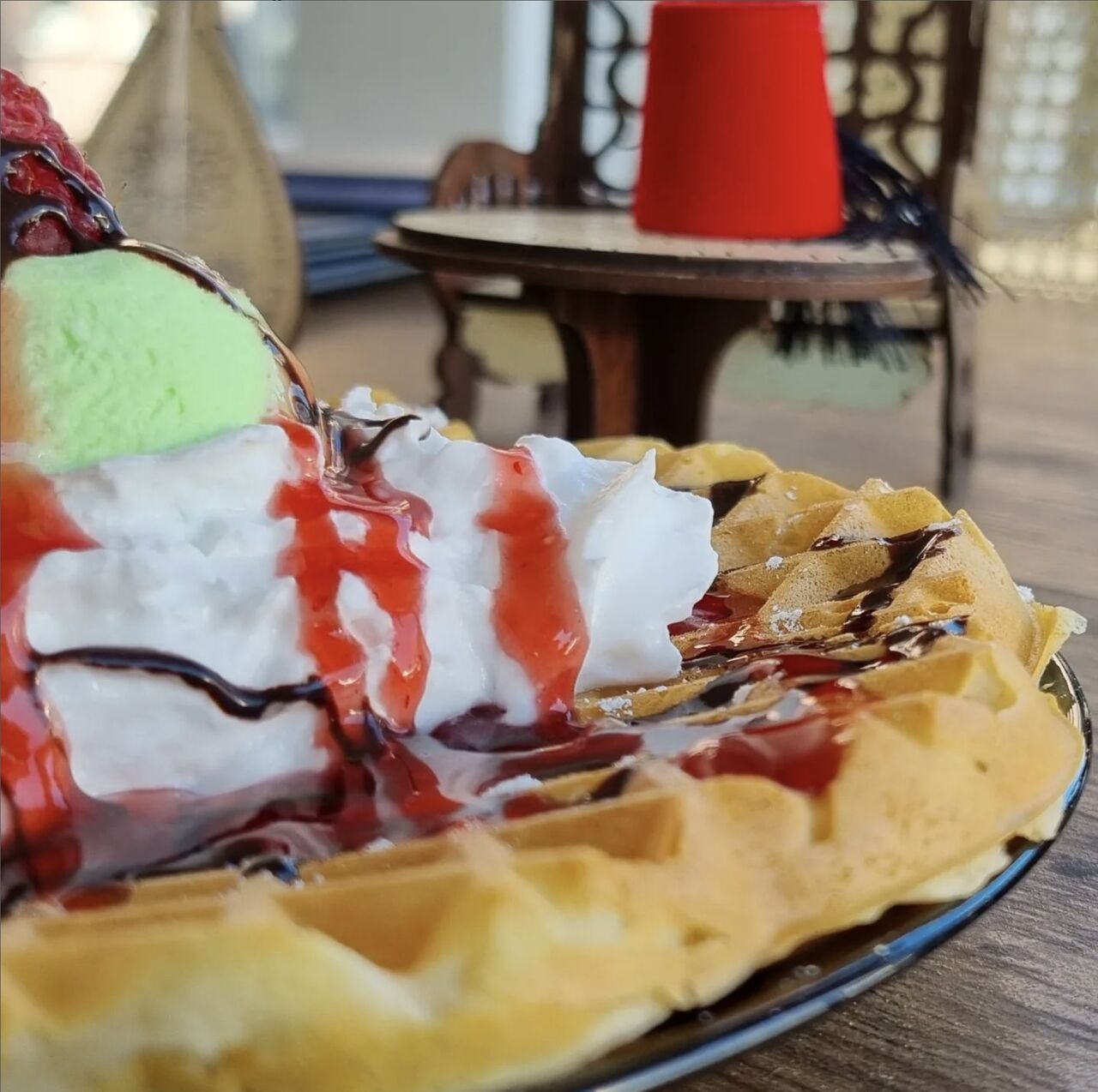 Eine Waffel mit viel Liebe