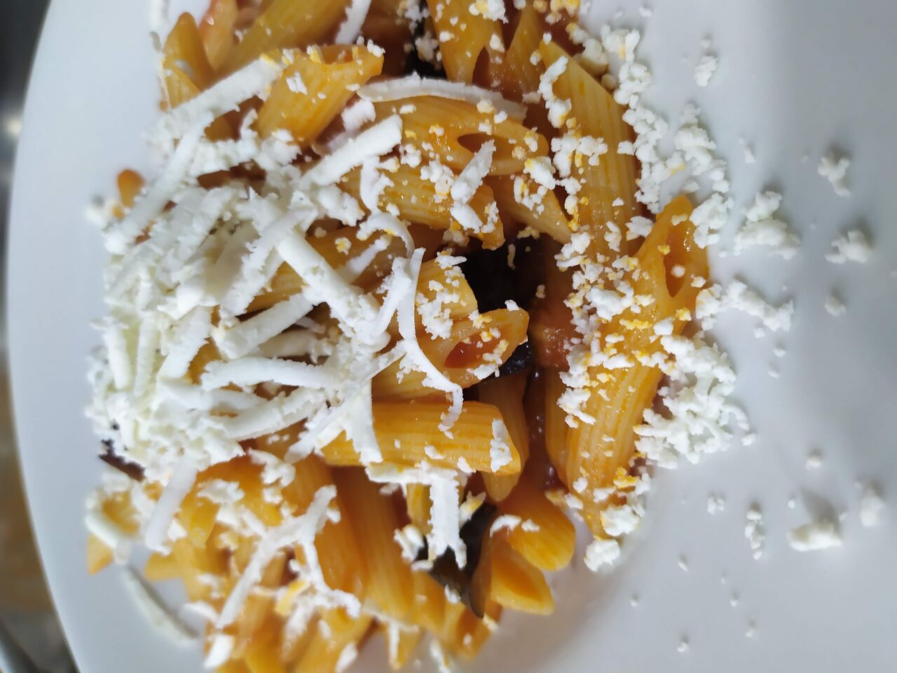 Penna alla norma e ricotta salata