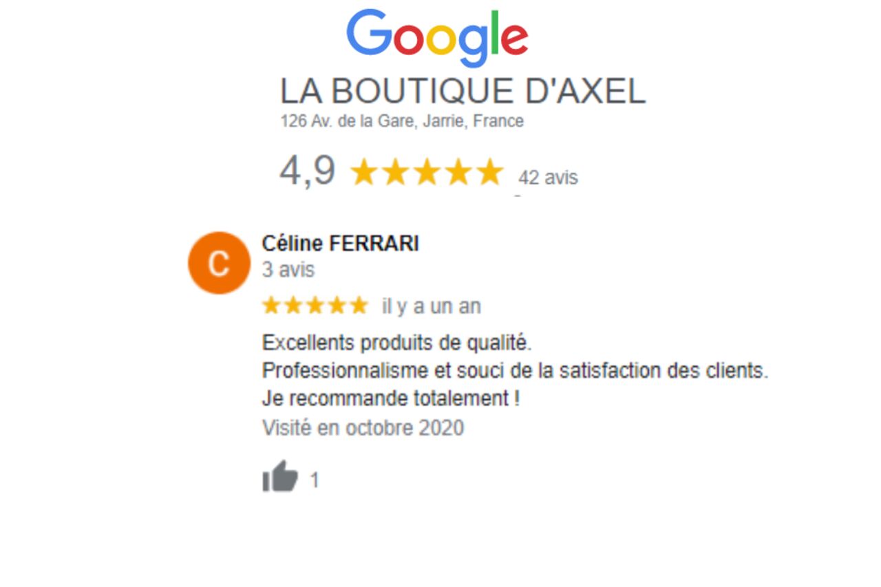 Nos avis sur Google