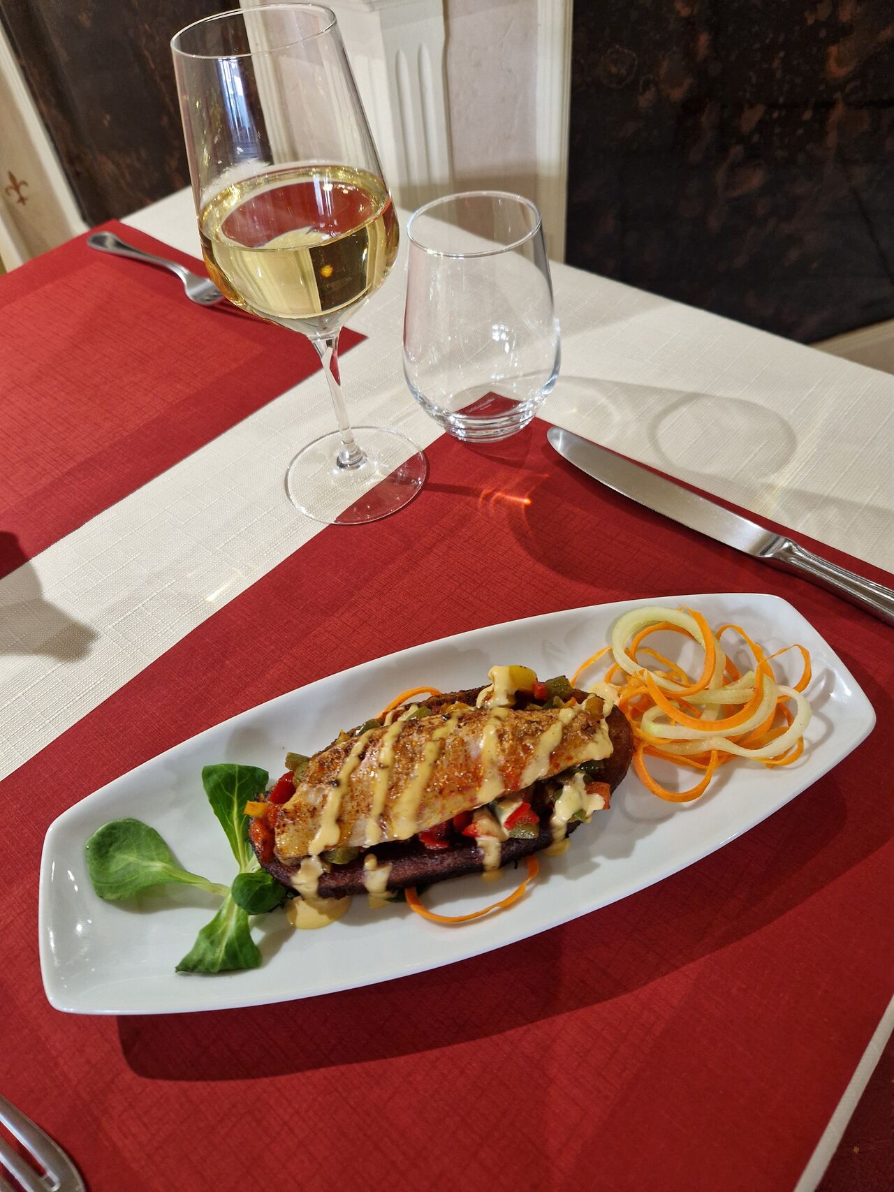 Tartine légère de rouget