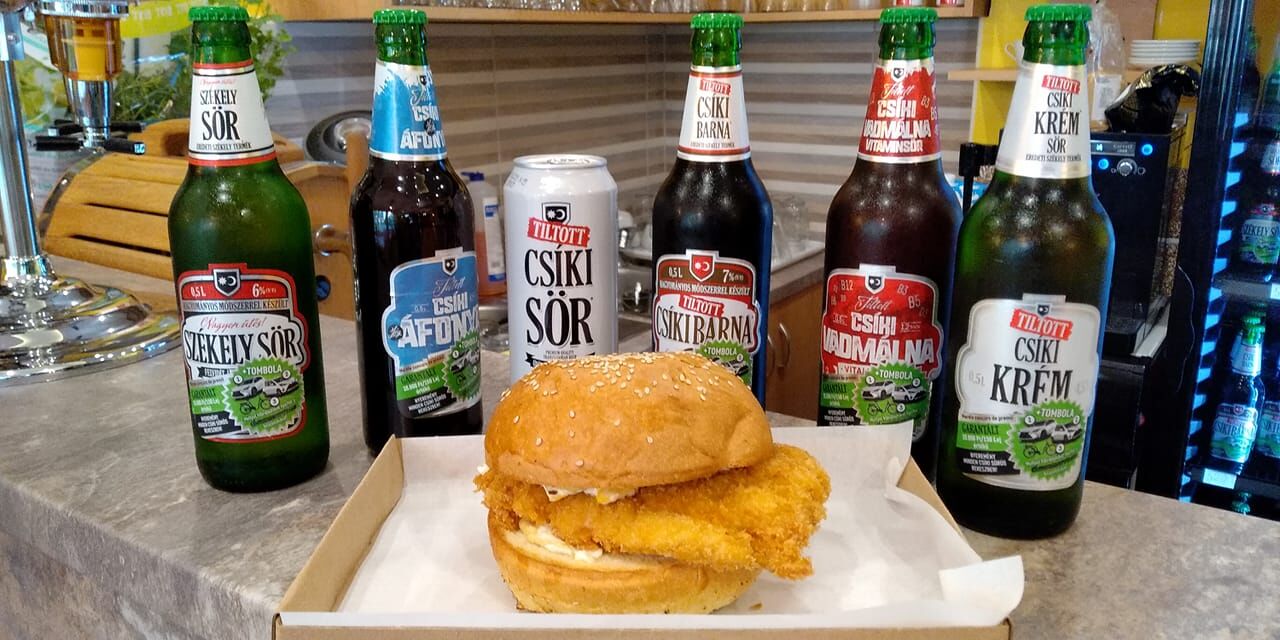 Pankó burger és egy-két közkedvelt Csíki sör