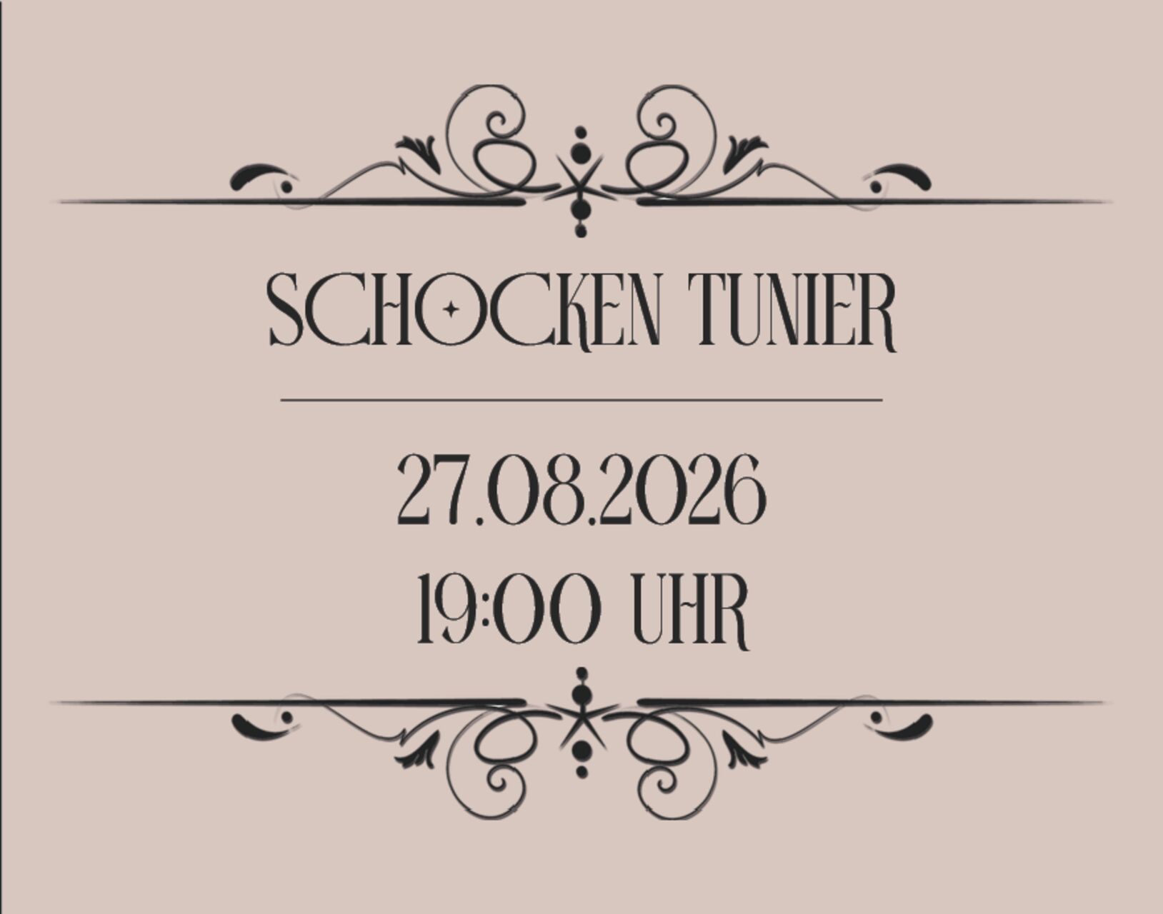 SCHOCKEN TUNIER