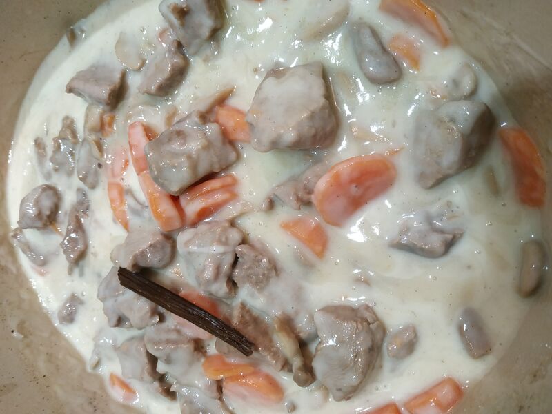 Blanquette de veau à la vanille