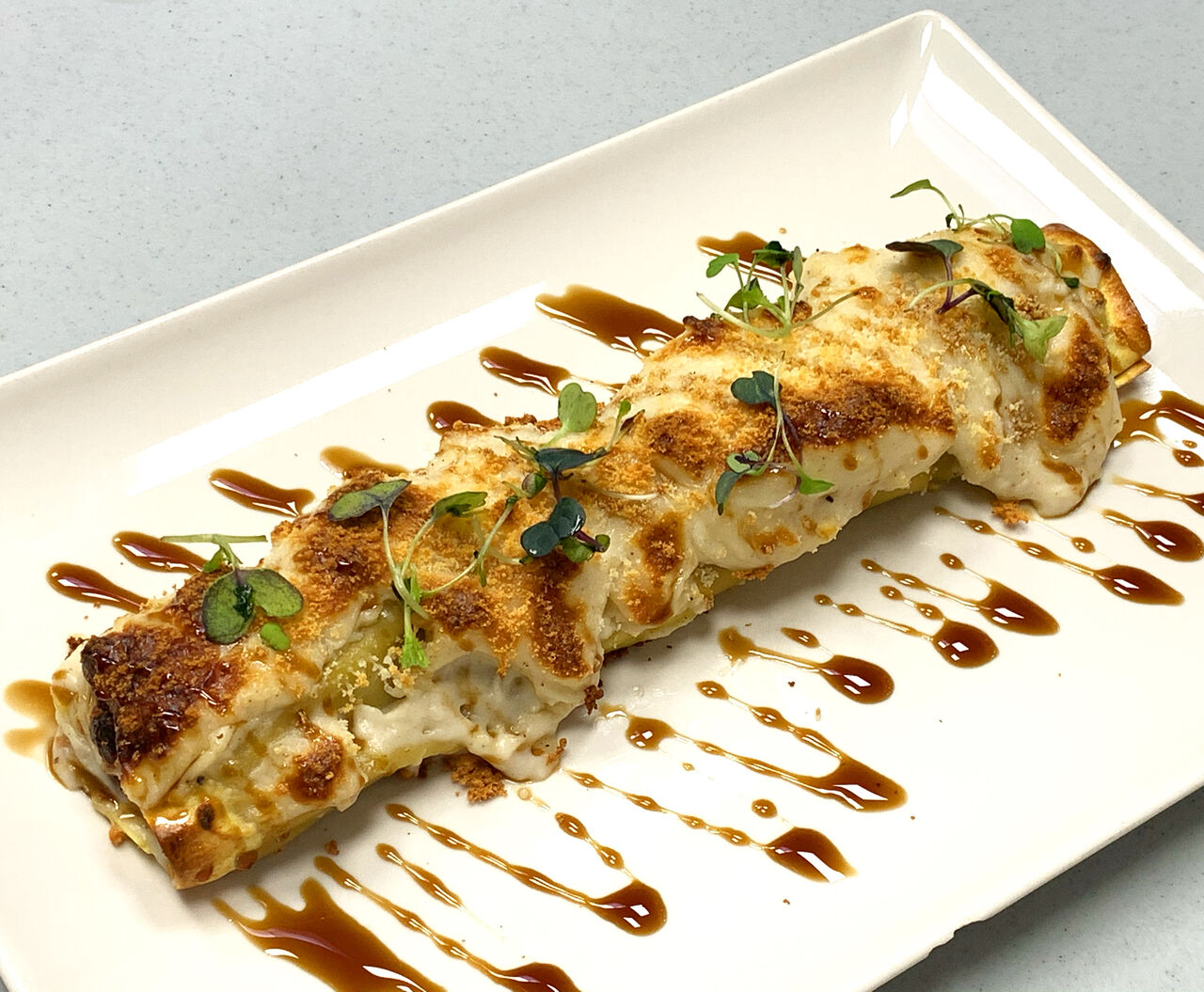 Canelón casero de rabo de toro 