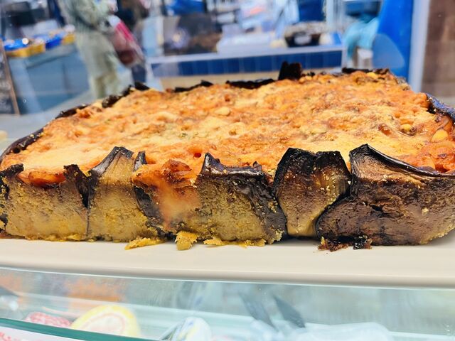 Timballo pates et aubergines