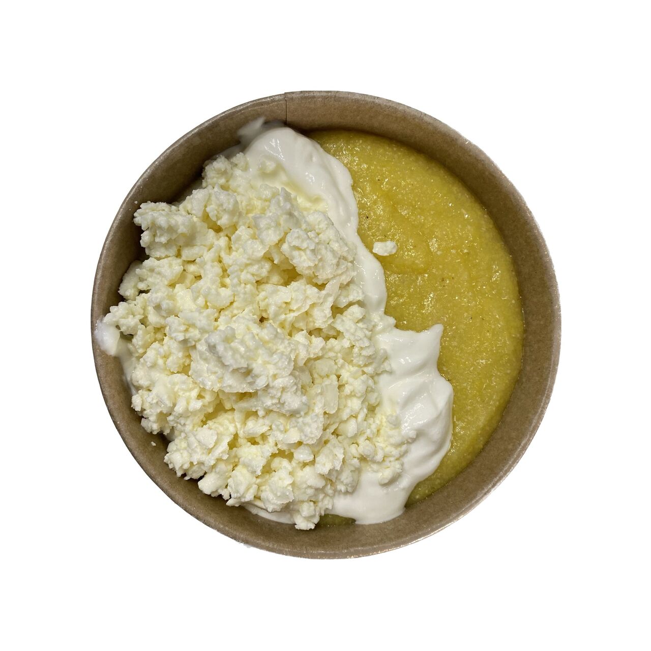 Mămăliguță cu brânză și smântână 