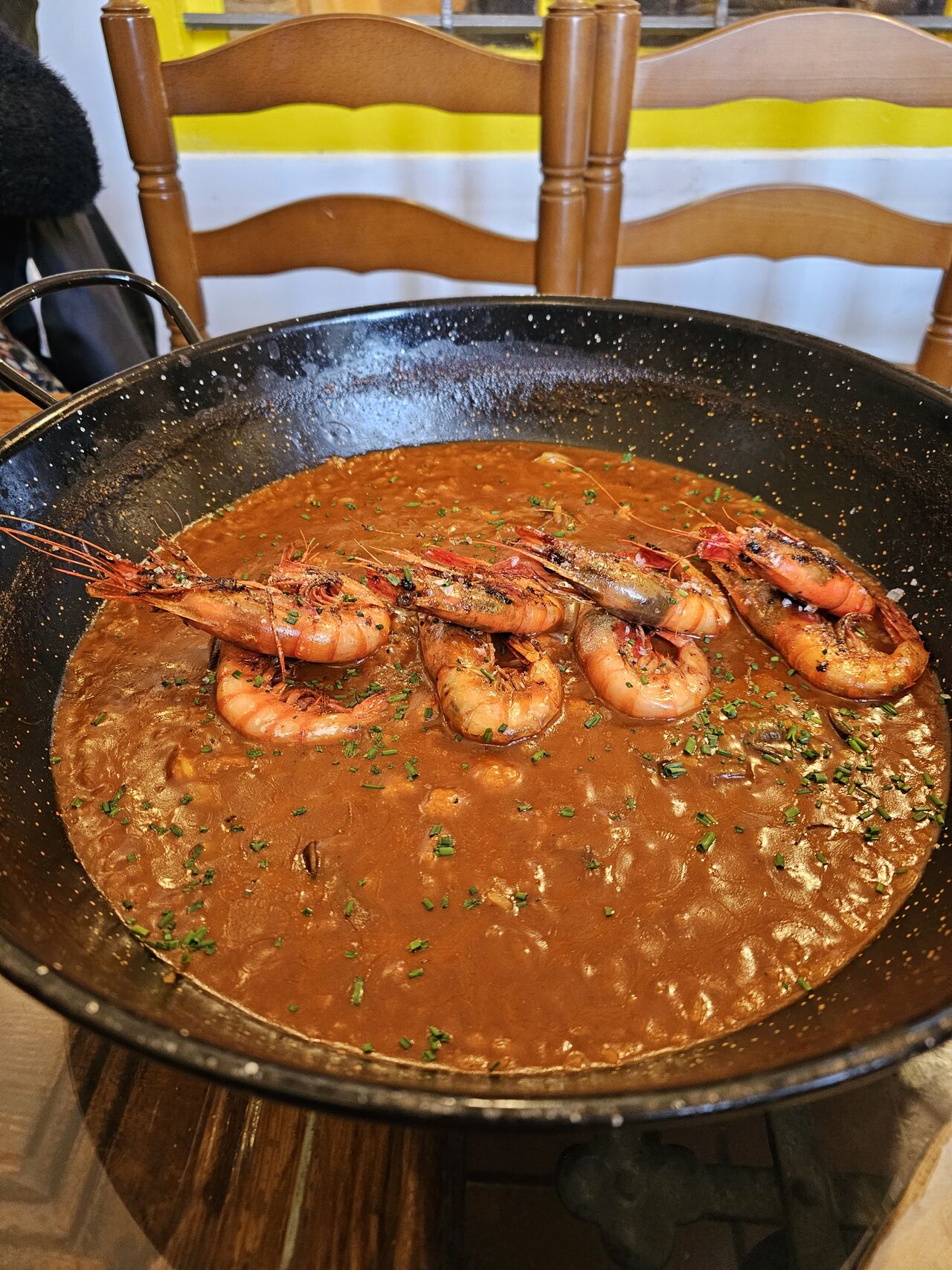 Arroz de gambas.