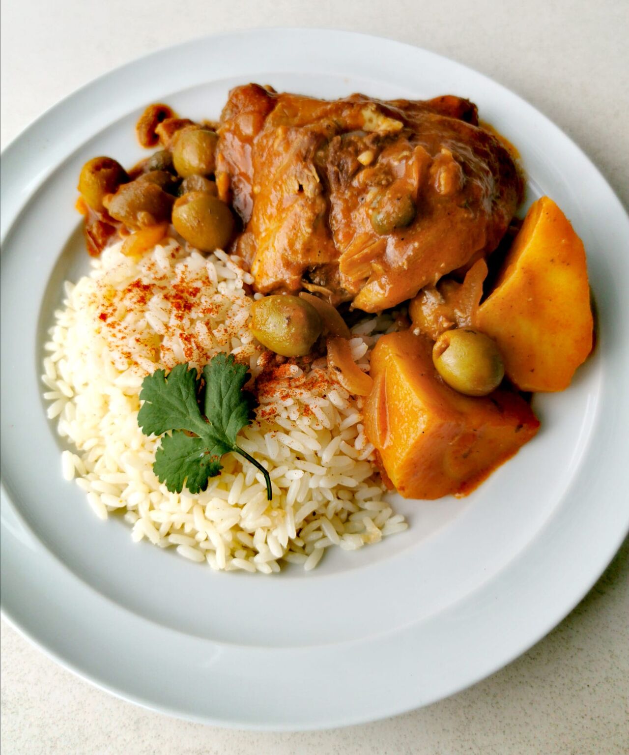 Poulet à la cubaine - Pollo Guisado