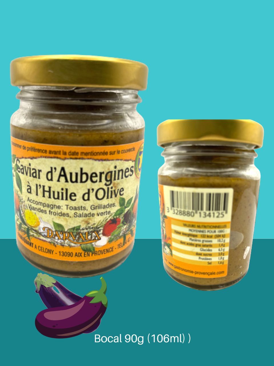 CAVIAR D'AUBERGINES - 90g - 160ml