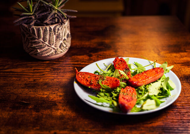 Le chorizo grillé, à la carte des tapas.