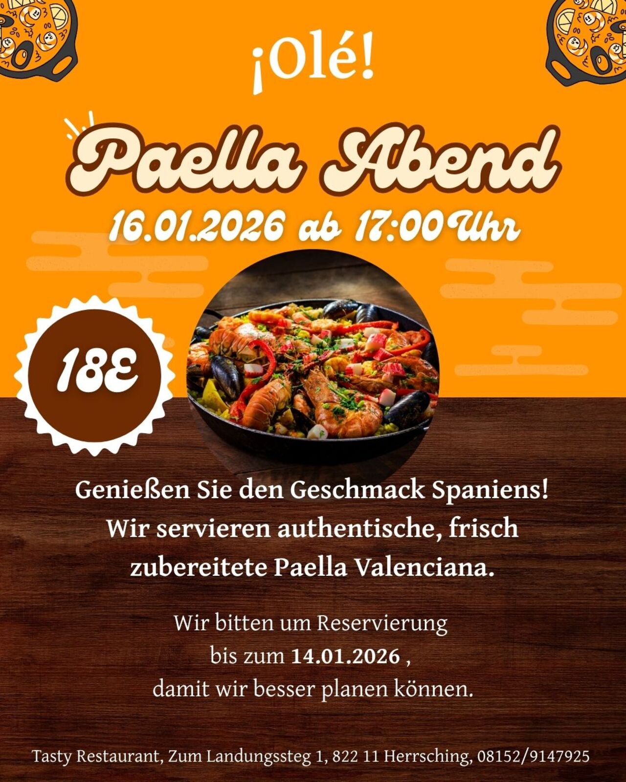 Paella Abend im Tasty