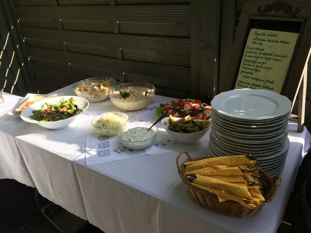 Grillen im Biergarten 