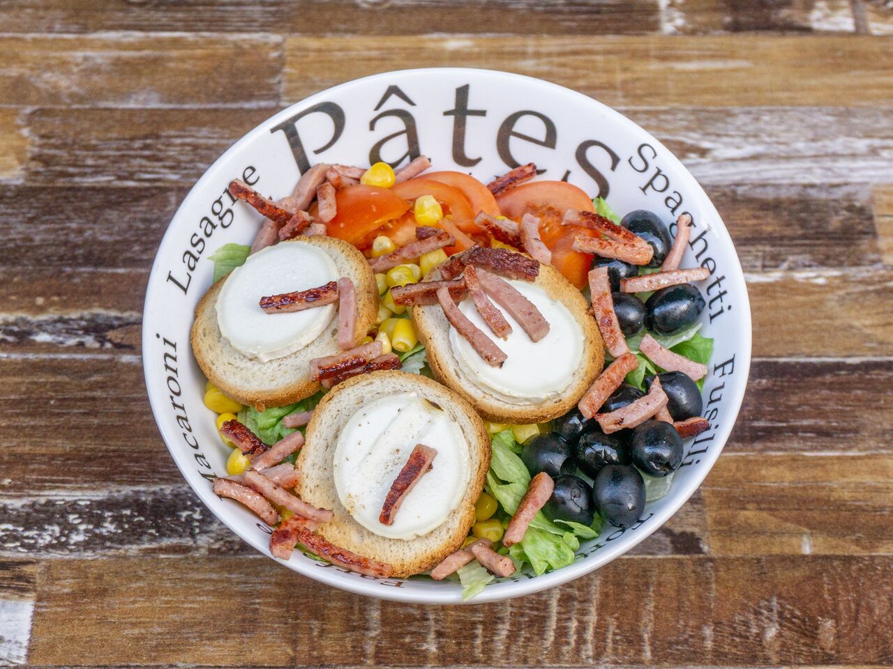 Salade chèvre chaud