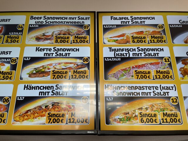 Unsere Halal Sandwiches