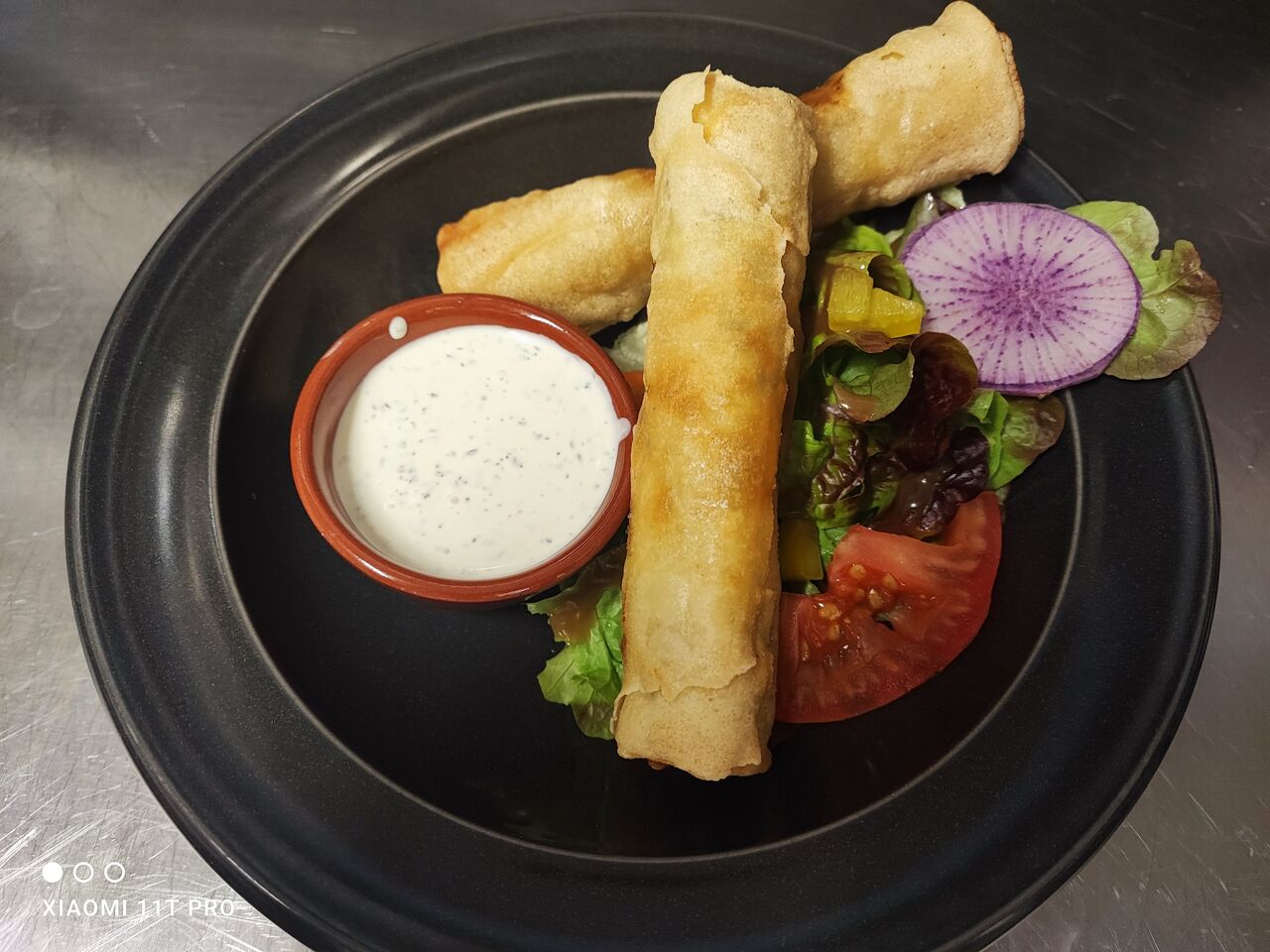 Nems d'agneau du pays à la menthe et feta