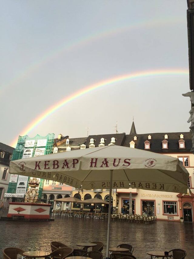 Regenbogen nach einem Gewitter