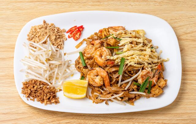 P7- kouy-teav-chha aux crevettes (Pad-thaï)