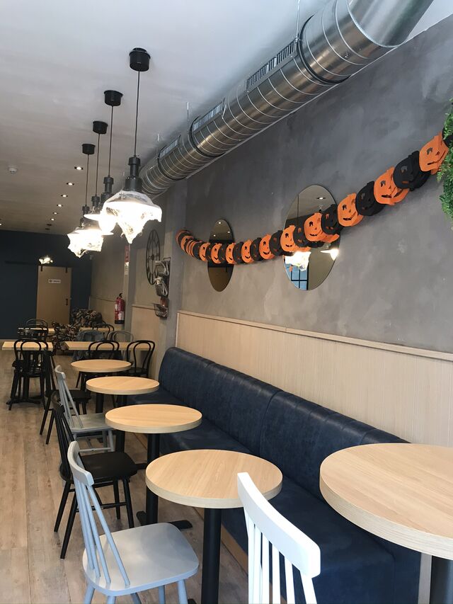 Nuestro salón adaptado para la ocasión 