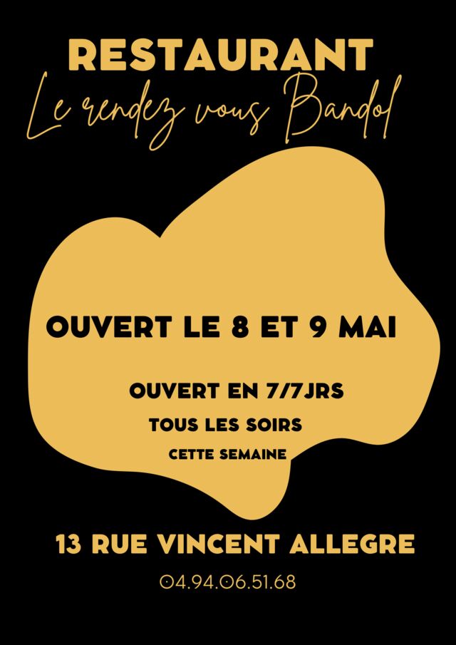 Ouvert pendant les jours férié 