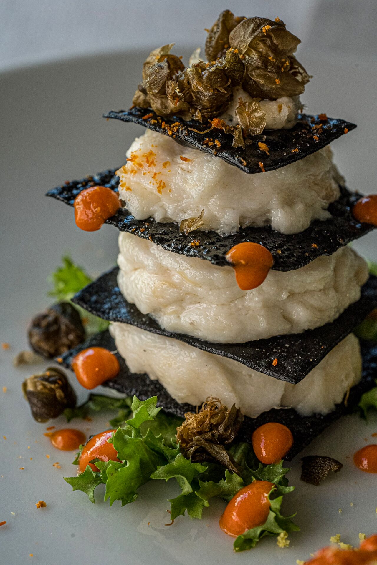 Millefoglie di baccalà 