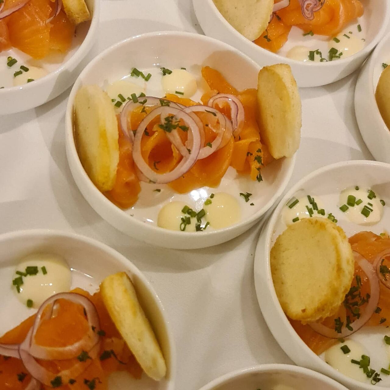 Mini toast zalm
