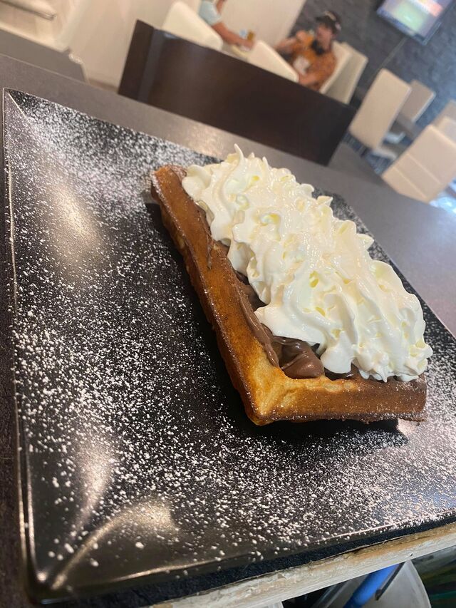 Gaufre sucre, chantilly