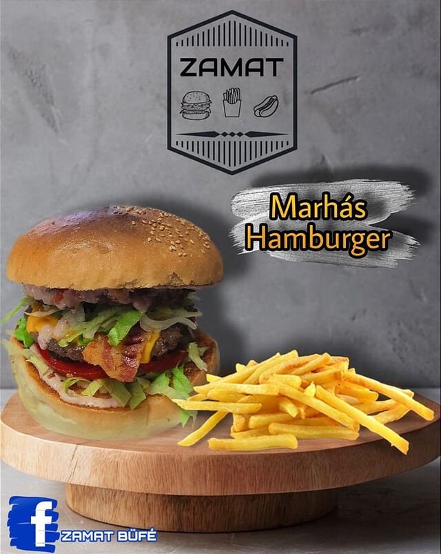 Marhás hamburger 